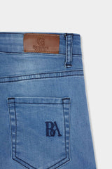 Boys Straight fit Light Blue Six Pocket Pants