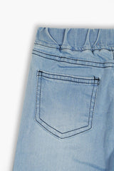 Girls Light Blue Wide Leg Open Bottom Trouser