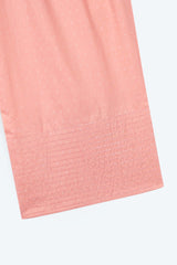 Girls Eastern Wear Cotton golden tilla work shirt with Farshi Trouser