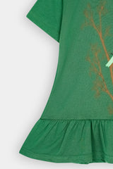 Girls Green Sparrow Top