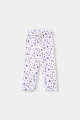 Girls White Butterfly Night Suit