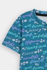 Girls Ferozi Night Suit
