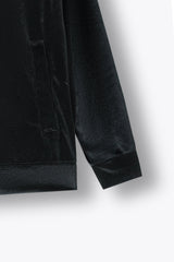 Kids Velvet Tracksuit – Jet Black