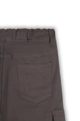 Boys Jogger Cotton 6 Pocket  Cargo Trouser  Dark Brown Color