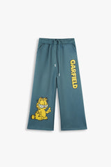 Garfield Fleece Tracksuit – Short Body Hoodie & Wide Leg Trouser