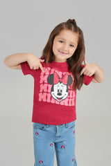 Girls HD Printed Minnie Tee