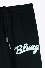 Kids “Bluey” Fleece Tracksuit – Black