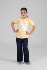 Girls Yellow A Line Hi Top