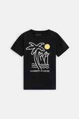 Boys Puff Printed Summer Vibes Tee