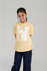 Girls Yellow A Line Hi Top