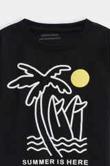 Boys Puff Printed Summer Vibes Tee