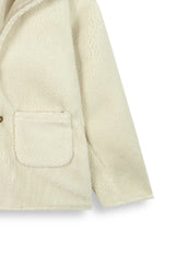 Cream Long Fur Coat | Winter Warmth