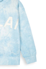 Sky Blue Tie-Dye Terry Tracksuit | 100% Cotton | Cozy Winter Outfit for Kids