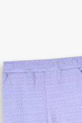 Kids Quilted Lilac Tracksuit | 2-Piece Hoodie & Jogger Set | Winter Cotton Outfit