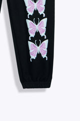 Girls Butterfly Fleece Tracksuit
