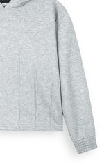 Light Grey Fleece Hoodie Suit for Kids | Cozy Winter 2-Piece Set