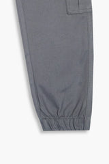 Boys Jogger Cotton 6 Pocket  Cargo Trouser  Gray Color