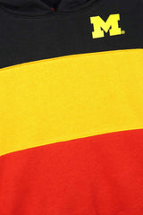 Kids Multi Color ,Block Fleece Hoodie.(Mustard,Black,Red)