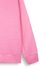 Pink Quilted Winter Suit with Neck Slit | Cozy 2-Piece Lounge Set