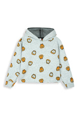 Kids Garfield-style character motifs Allover Print Hoodie & Jogger Set – 100% Cotton Fleece