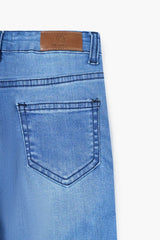Girls Light Blue Flare  Pant