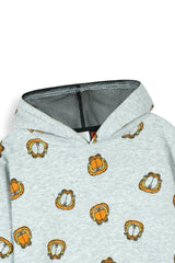 Kids Garfield-style character motifs Allover Print Hoodie & Jogger Set – 100% Cotton Fleece