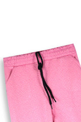 Pink Quilted Winter Suit with Neck Slit | Cozy 2-Piece Lounge Set