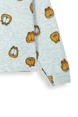 Kids Garfield-style character motifs Allover Print Hoodie & Jogger Set – 100% Cotton Fleece