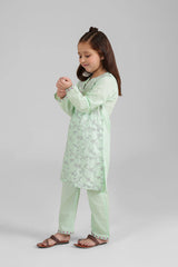Cotton Light Green 2Pcs With Tilla Work