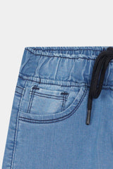 Girls Ice Blue  Wide Leg  Six Pocket Trousers