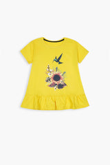 Girls Yellow Humming Bird Top