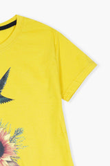 Girls Yellow Humming Bird Top