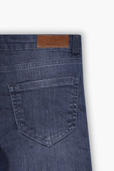 Boys Silver Gray Slim Fit Pant