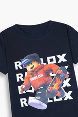 Boys Black Roblox Tee