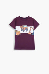 Boys Maroon Cranes Tee