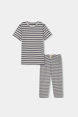 Black and White Lining  Night Suit