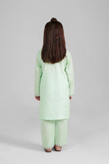 Cotton Light Green 2Pcs With Tilla Work