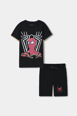 Boys Spider Man Set of Short & Tee
