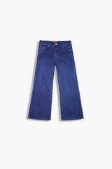 Girls Dark Blue Flare  Pant