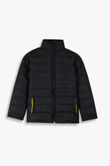 Kids Black Puffer Jacket | Lightweight Winter Outerwear | Warm & Stylish