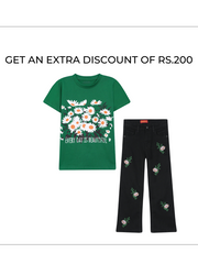 Girls Set of Pant and Tee