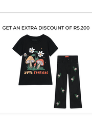 Girls Set of Pant and Tee