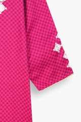 Girls Embroidered 3-Piece checked Suit – Winter Cotton