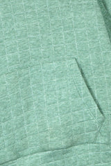 Unisex Kids Quilted Hoodie – Sage Green