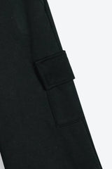 Pikachu Fleece Tracksuit – Yellow Hoodie & Black Wide Leg Pants