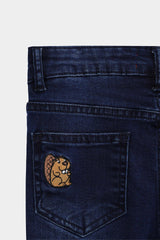 Boys Blue Slim Fit Pants