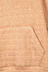 Unisex Kids Quilted Hoodie – Brown