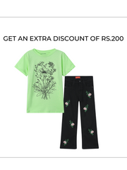 Girls Set of Pant and Tee