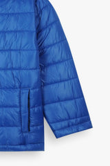 Kids Royal Blue Puffer Jacket | Warm Winter Hooded Coat | Lightweight Insulated Outerwear