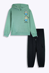Kids Minions Hoodie & Jogger Set – 100% Cotton Fleece